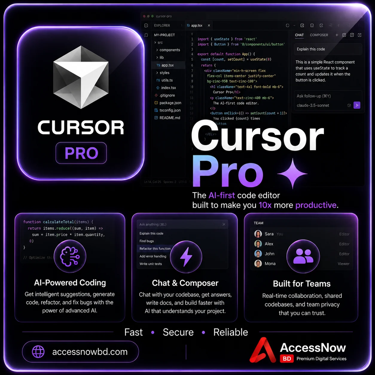 Cursor Pro Price in Bangladesh: Build Software 10x Faster with AI