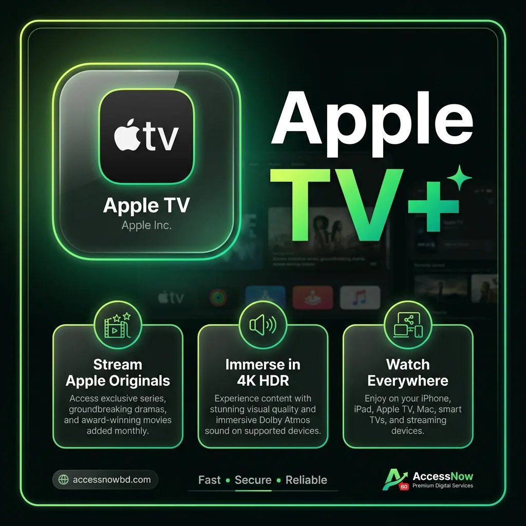 Apple TV 1-12 Month Price in Bangladesh