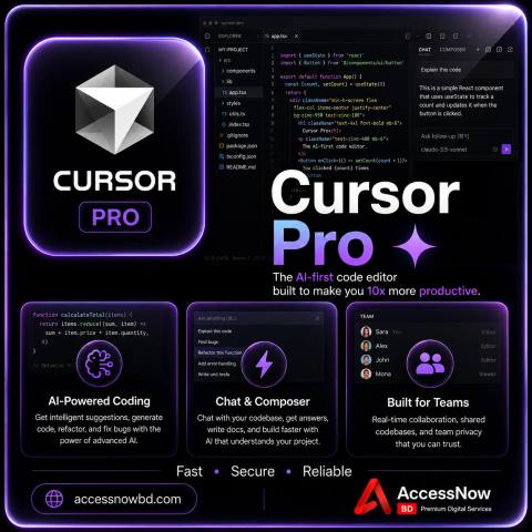  Cursor  Pro Price in Bangladesh — AI & Education available in Bangladesh