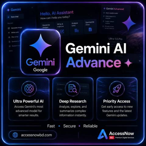  Gemini Ai Advance  Price in Bangladesh — AI & Education available in Bangladesh
