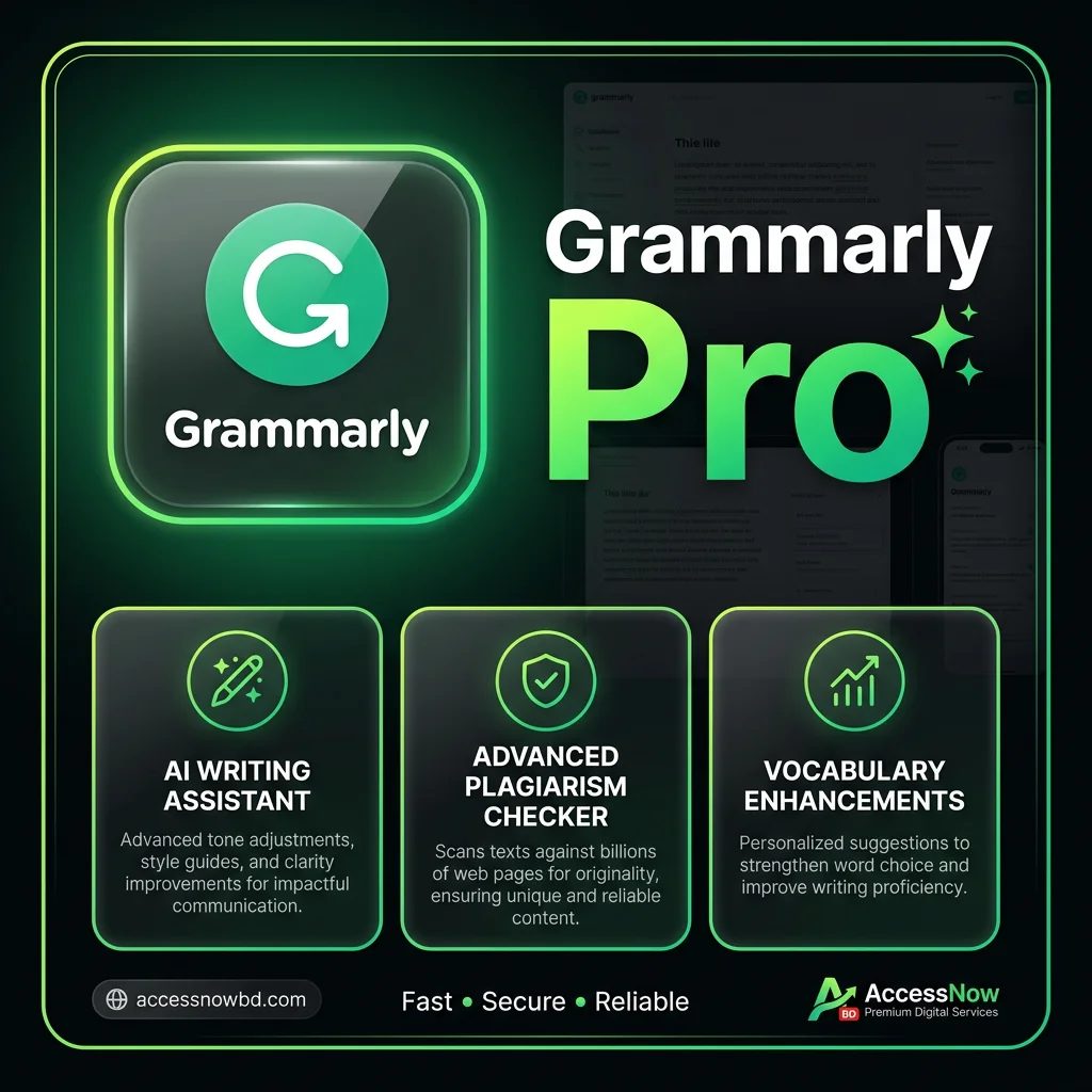  Grammarly Pro 1 yearbPrice in Bangladesh
