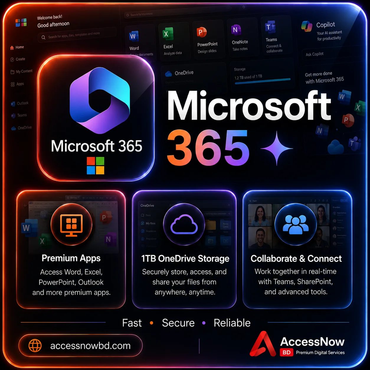 Microsoft Office 365 (Id;Password) Price in Bangladesh