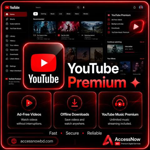 YouT*ube Premium Subscription Price in Bangladesh — Subscription available in Bangladesh